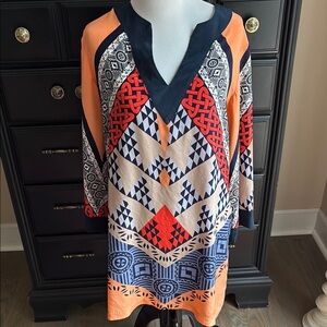 MATISON STONE Silk Short Caftan Size 2